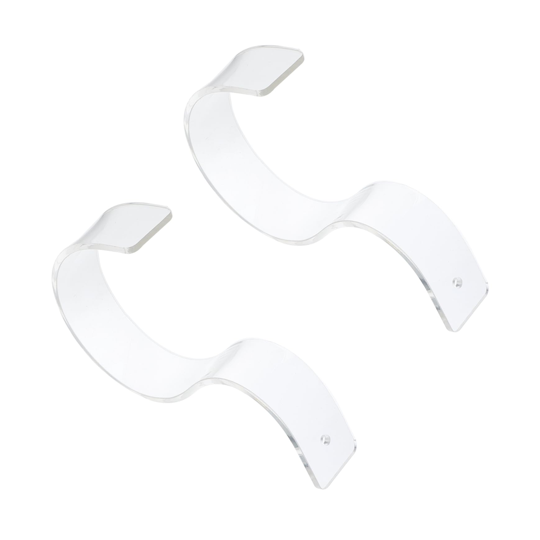 MAGICLULU 2pcs Acrylic Belt Display Stands for Supermarkets and Stores Belt Rack Showcase Transparent Design for Merchandise Presentation and Home Decoration