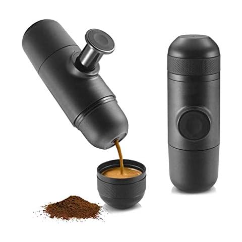 NeeyBing 70ml Portable Espresso Maker, Extra Small Travel Coffee Maker, Manual Coffee Maker, Compatible with Ground Coffee, for Camping, Travel and Office Cover