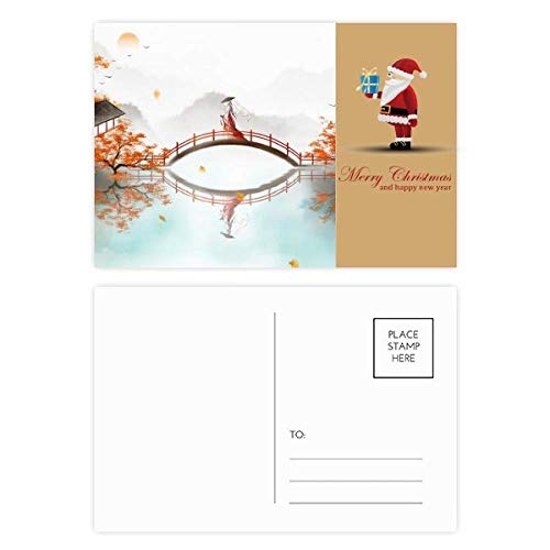 Cartes postales de Père Noël style automne chinois Jincheng lot de 20 pièces pour correspondance
