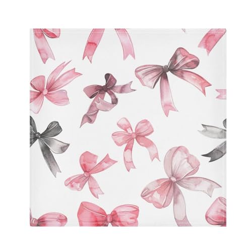 Servilletas de Tela Qilmy Bow Black Pink Pack de 6 50.8x50.8cm miniatura 6
