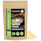 Alpi Nature Baobab Pulver BIO 100g, gemahlenes Baobab Frucht, Baobabpulver...