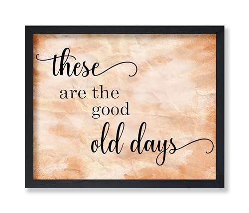 Poster Master Good Old Days Poster - These Are The Good Old Days Print - Reminiscence Art - Gift for Him, Her - Minimal Decor for Farmhouse, Bedroom, Living Room - 16x20 UNFRAMED Wall Art