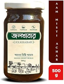 JOLKHABAR | MISTI AAM ACHAR 500gm Pack | SWEET MANGO Pickle | Authentic Traditional Handmade | Bengali Recipe | 500gms