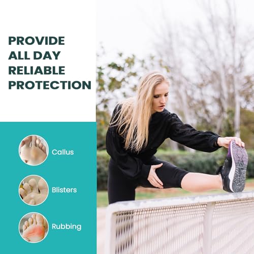 Image of Promifun Blister Pads - 28 ct Water Resistant Hydrocolloid Bandages for Foot, Toe, Heel - Gel Blister Cushions for Prevention & Recovery, Spot Pack