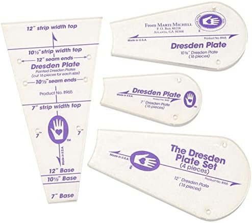 Perfect Patchwork Template-Dresden Plate, Package of Four