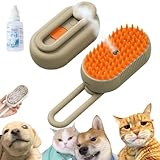 Catzcomfort Cleaning Brush, Catz Comfort Brush, Catzcomfort Steam Pet Brush/Spray Function, 3 In1 Self-Cleaning Steamy Cat Brush, Pet Steam Brush Cat Dog Cleaning Steamy Spray (brown)