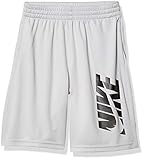 Nike Boy's Hbr Training Shorts, Light Smoke Grey/(Black), Large