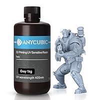 ANYCUBIC 3D Printer Resin LCD UV 405nm Rapid Photopolymer for LCD/DLP/SLA 3D Printers, 1000g Grey