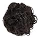 PRETTYSHOP Hairpiece Hair Rubber Scrunchie Scrunchy Updos VOLUMINOUS Curly Messy Bun Brown G4E_8