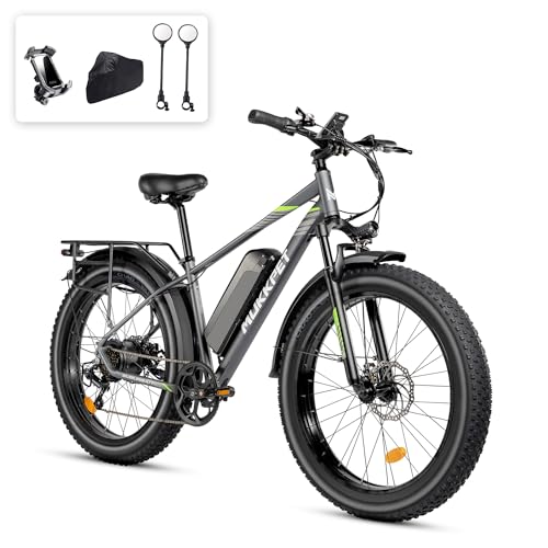 Mukkpet Suburban 750W Electric Bike for Adults, 25MPH Ebike, 26'' Fat