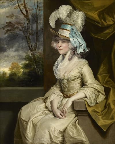 Affiche toile Elizabeth comtesse de Warwick Joshua Reynolds decoracion mural 60x90