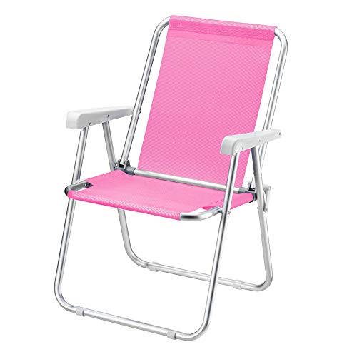 CADEIRA DE PRAIA ALUMÌNIO GRAND BEACH PREMIUM ROSA