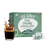 Four Sigmatic Gut Health Organic Coffee Pods | Medium Roast Probiotic K Cups with Chaga and Turkey Tail | Immune Boosting, Probiotic Mushroom Coffee K Cups for Gut Health and Immune Support | 24 Count