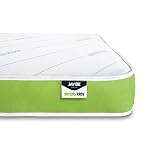 JAY-BE Simply Kids Anti-Allergy Foam Free Sprung Mattress, 3ft, Steel Spring with Hypoallergenic Airflow Fibre, White/Green, Single (90 x 190 x18cm)