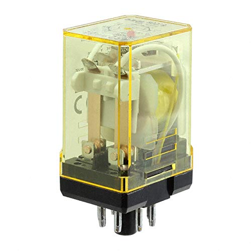 RR2P-ULCDC24V, Power Relay,General Purpose,DPDT,10A,Ctrl-V 24VDC,Socket,8-Pin Octal,RR Series