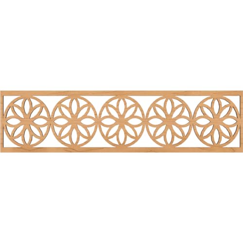 47"W x 12"H x 3/8"T Blume Fretwork Moulding, Maple