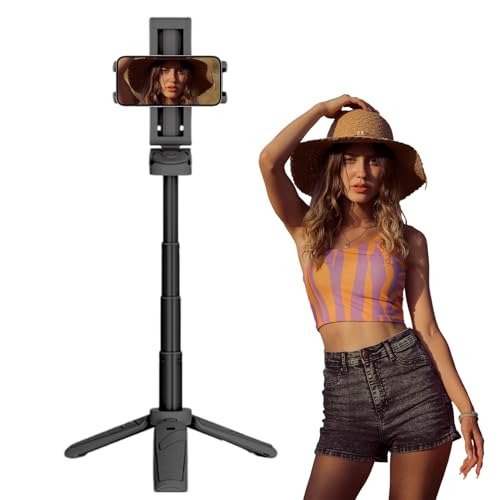 Trépied de téléphone rétractable et bâton selfie réglable à 360° pour smartphone M