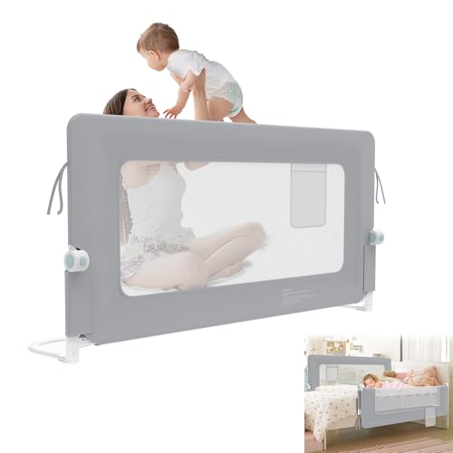 YRHome 150cm Bettgitter Rausfallschutz klappbar 180 Grad drehbar...