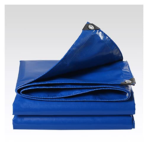Bâche imperméable PVC 3x3m bleue remorque toit oeillets protection extérieur