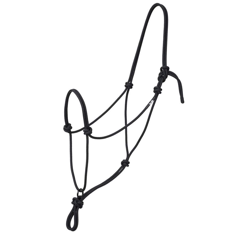 Weaver Leather 35825 Silvertip Transition Rope Halter w/Sliding Ring Black Large