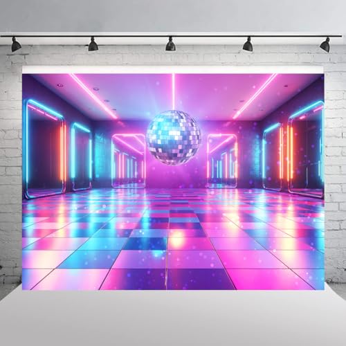 Fondo para fiesta retro 7x5 pies, poliéster ligero miniatura 4