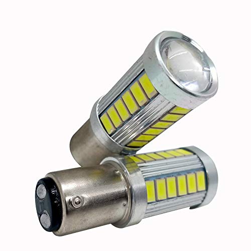 Image of BAY15D 1156 /1157 Brake Light, Tail Light led Bulb White Color Strobe Flashing (Universal for All Car and Van Pack of 2)
