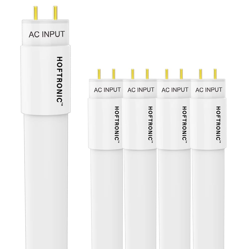 HOFTRONIC Lot de 5 Tubes LED 120 cm 18W 1980 Lumen T8 G13 Blanc lumière du jour 6000K