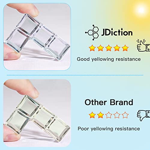 JDiction UV Resin, Upgrade 300g Low Viscosity Hard Thin UV Resin with Super Crystal Clear Resins Kit for Jewelry, Casting, Coating and DIY Craft