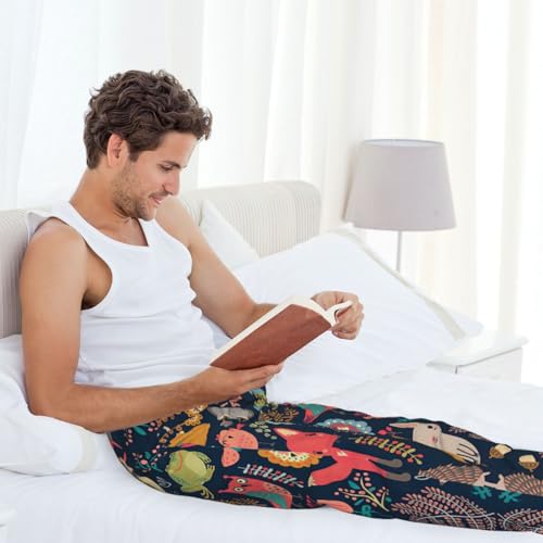 Pantalon de détente doux lapin et oiseau cadeau idéal homme tout âge