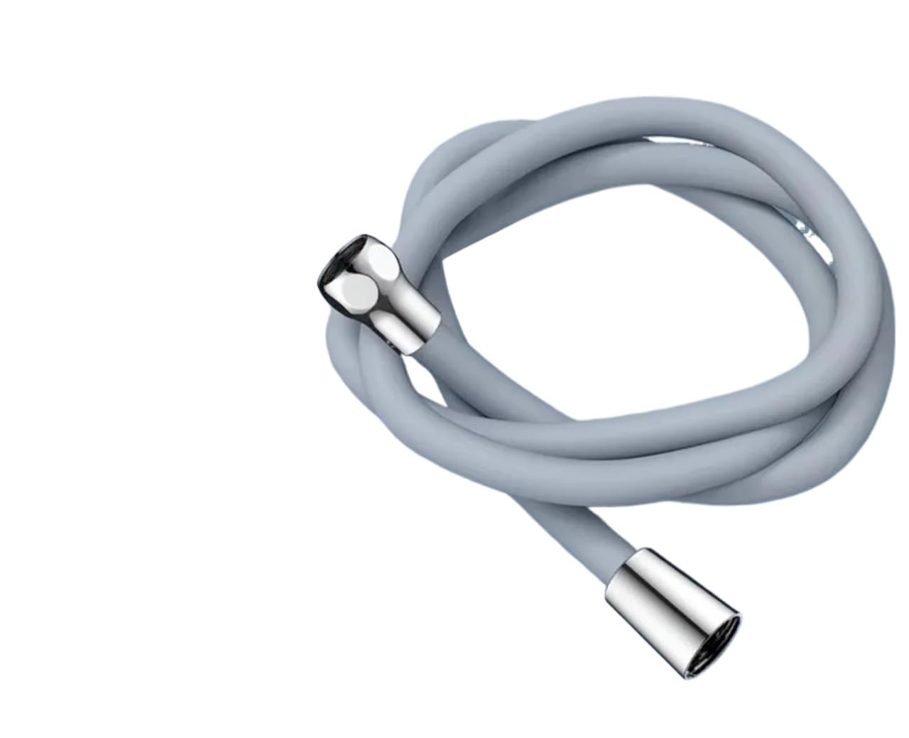 Hlavortexa Light Grey 1.5/2 Soft Silicone Shower Head Hose Flexible Anti Winding Explosion-Proof Bathroom Faucet Extension Pipe(,2.0M)