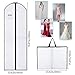 2Pack Wedding Evening Dress Garment Bags,180cm Protector Folding Non-woven Clothes Cover Bag with Pocket and Handle, Breathable Washable Dress Storage Carrier Protector Bags for Long Dress