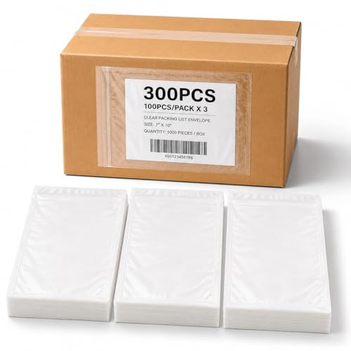 Pochettes autocollantes pour étiquettes d'expédition indéchirables grand format 300 pcs