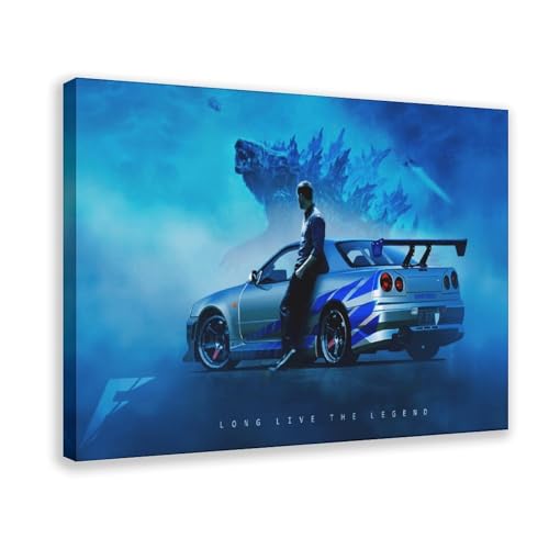 Poster Paul Walker sur toile encadré 30x45 cm | Souvenir cinéma