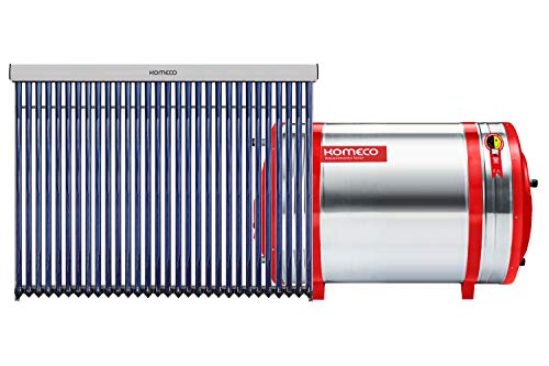 Aquecedor Solar 600 L Inox 304 baixa pressão desnível + 1 Coletor a vácuo 30 tubos Komeco