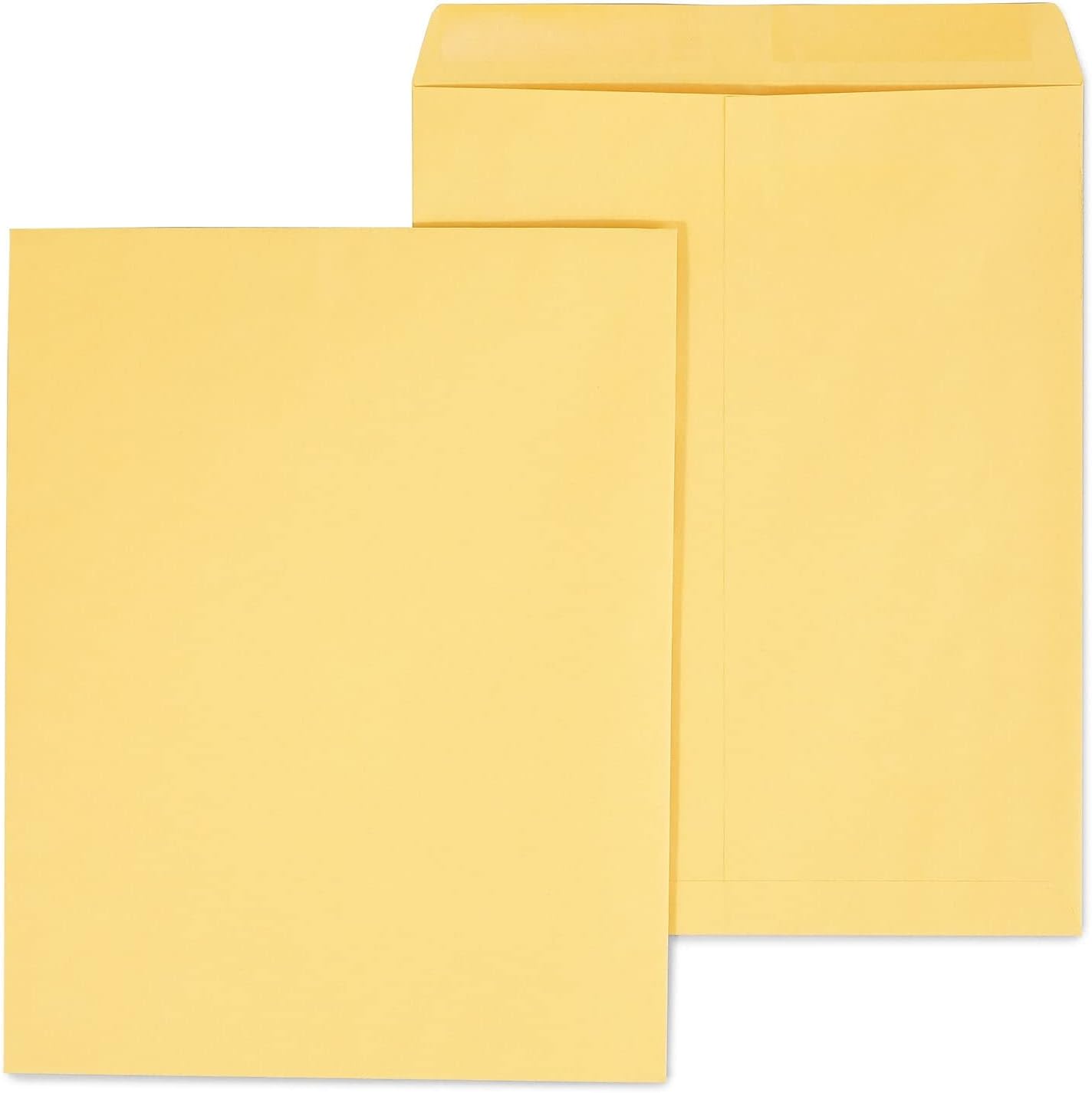 Staples 11.5 x 14.5 Kraft Catalog Envelopes, Brown, Heavy‑Duty Open‑End Mailers for Large Documents & Photos, 100/Box