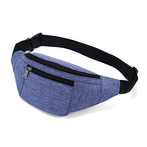 PPXGOGO Sac Banane Hommes Femmes Imperméable Ceinture Ajustable Voyage Sports Mauve