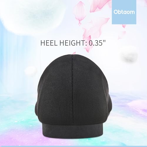 Image of Obtaom Round Toe Women Flat Shoes Slip on Girls Dress Black Ballet Flats