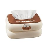 Modern Tissue Box Holder with Internal Spring Lifting Mechanism for Easy Access Elegant Desktop Paper Dispenser for Home Office Decor Organizers.