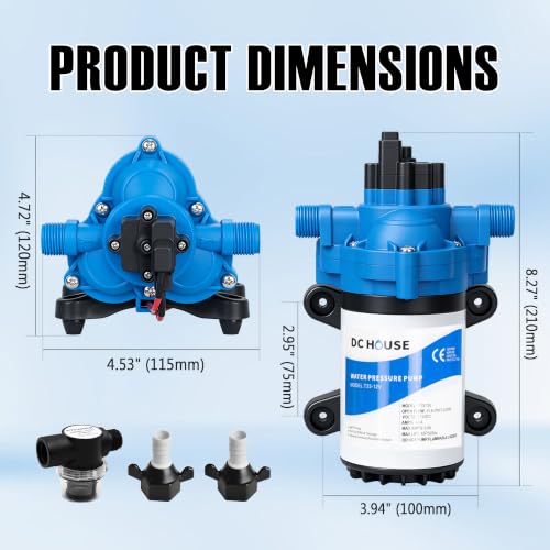 DC HOUSE 3.5GPM Quiet RV Pump