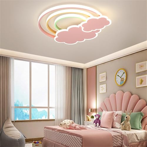 Plafonnier LED bleu dimmable avec télécommande pour éclairage de chambre - 7