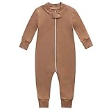 Bamboo Baby Footless Pajamas, Boys and Girls Zip up Sleep and Play, Long-Sleeve Coveralls(6-12...