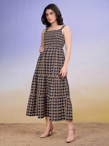 Image of PURVAJA Women's Cotton Dress(Floe-191-194)