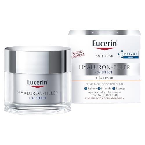 Eucerin Crema día FPS 30+ anti arrugas ácido hialurónico Hyaluron Filler,50ml