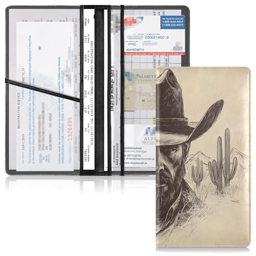 Organizador de Documentos Slim de Cuero miniatura 2