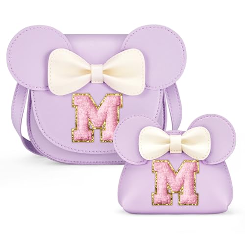 Image of Birthday Gifts for 3 4 5 6 7 8 Year Old Girl - Toddler Purse Gifts for Girls, Little Girl Purse Kids Wallet Crossbody Bag (M, Purple)