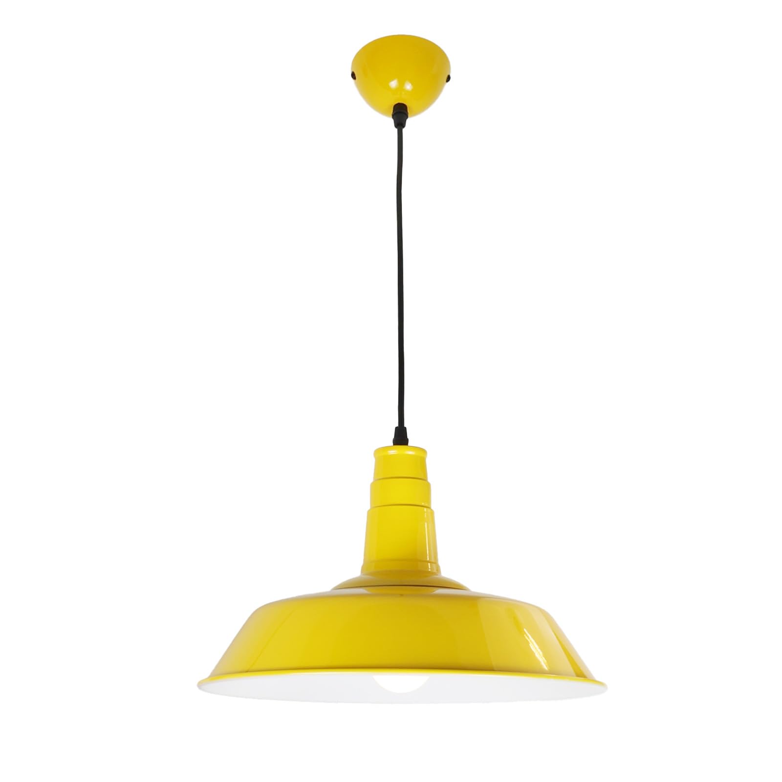 Lampada a sospensione Noak, bianco/legno naturale, a 3 luci lunga