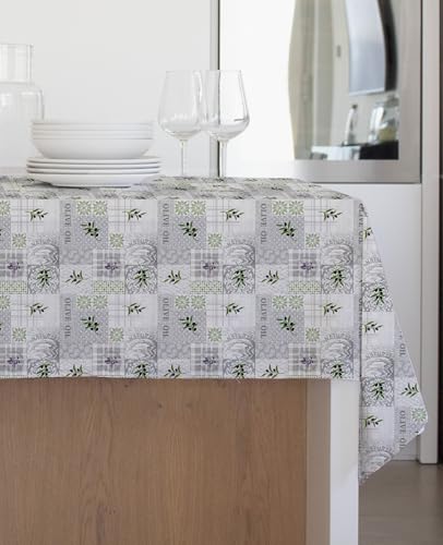 GEMITEX Tradition Oilcloth Tablecloth Waterproof and Stain Resistant 4136 Apulia Olive Decoration - Image 2