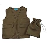 Making Believe Boys Vest & Toy Bag Set Size 5-8 Years (Khaki Olive - Polyester)