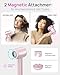 Hair Dryer, High-Speed Ionic Low Noise Blow Dryer for Fast Drying, Birthday Christmas Gifts for Women Men Mom Dad, Thermo-Control Quiet Compact Hair Blow Dryer for Travel Salon, Babypink
