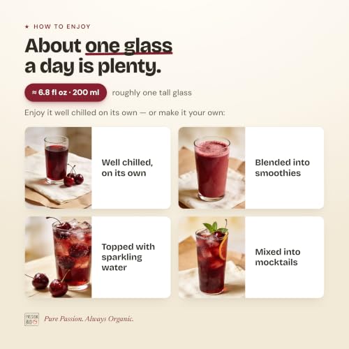 Image of Passion Bio Organic Tart Cherry Juice, Not From Concentrate, 101.4 fl oz